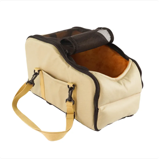 Portable Pet Carrier Bag With Mesh Window And Shoulder Strap