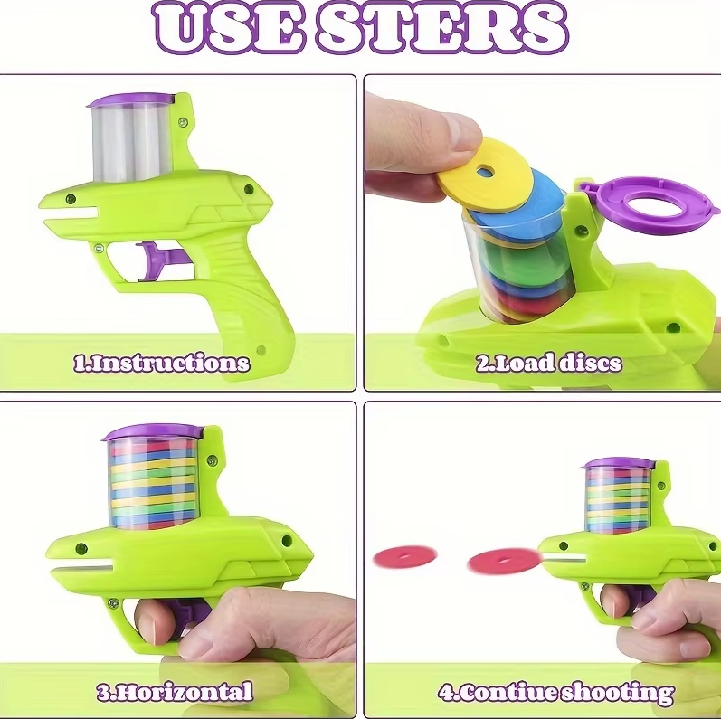 Throwing Disc Gun - Interactive Cat Toy