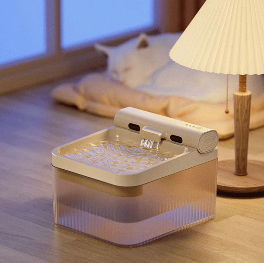 Elephant Water Dispenser For Pets - Simulates Running Water With Triple Filtration