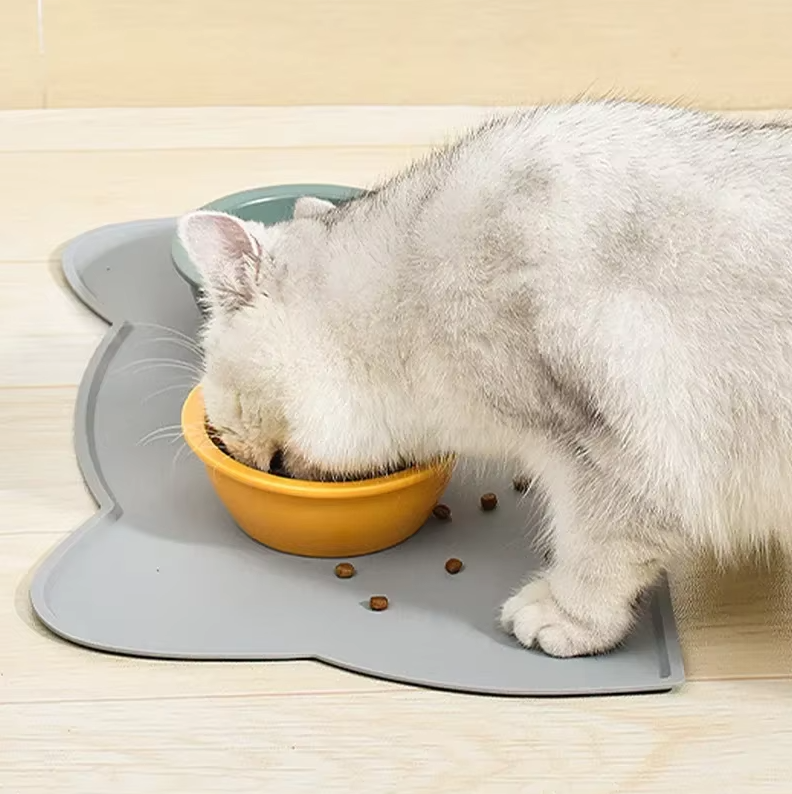 Cat Plate Mat With Non - Slip Underside