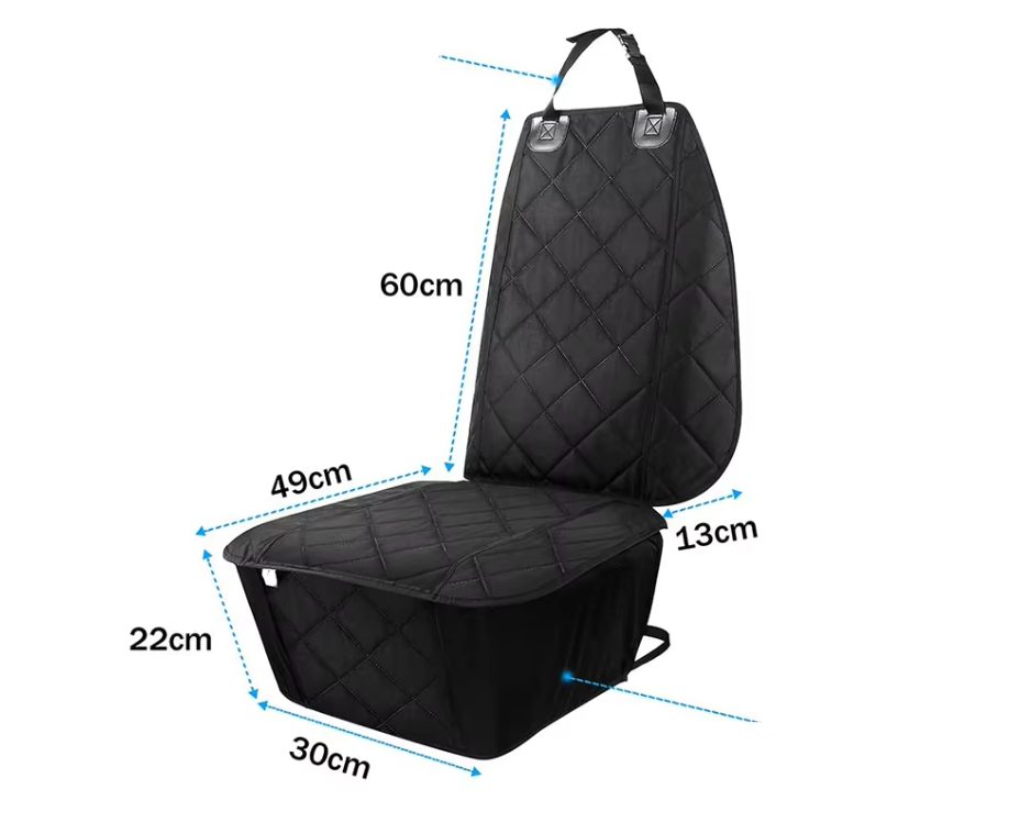 Waterproof Front Seat Protector For Dogs - Non - Slip Car Seat Cover With Scratch Protection
