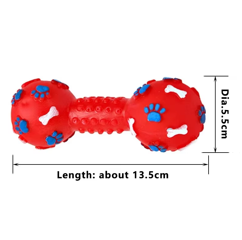 Dog Chew Toy - Colorful Chew Toys In The Shape Of Dumbbells