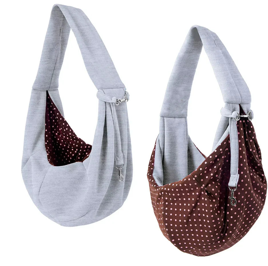 Dog Carrier Bag In Sling Design - Comfortable Carrying Aid For Small Dogs And Pets