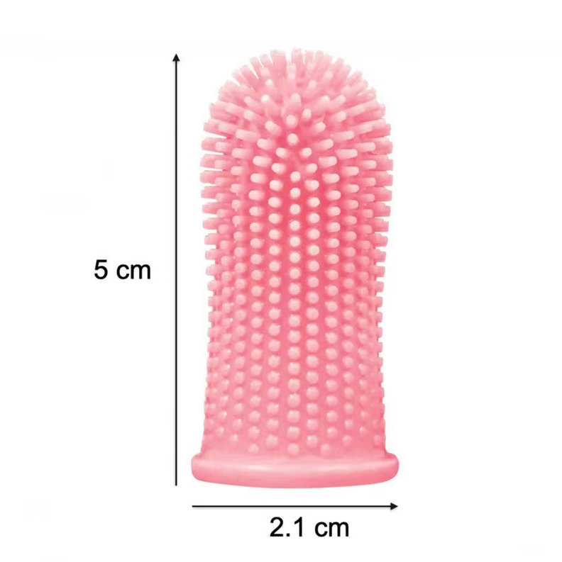 Finger Toothbrush For Pets - Gentle Reusable Dental Care