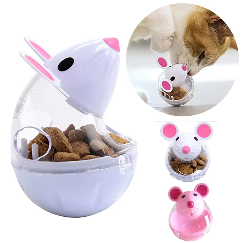 Cat Toy Food Dispenser - Interactive Mouse With Treat Dispenser