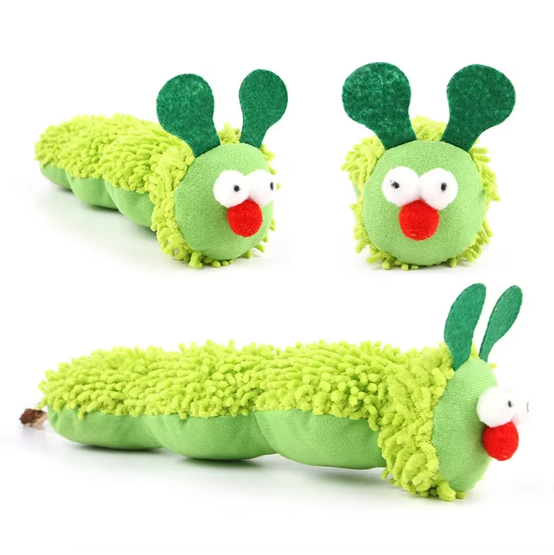 Cat Toy Caterpillar - Soft Cuddly Toy With Catnip