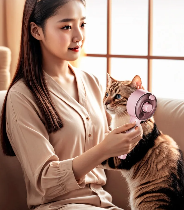 Pet Hair Dryer - Electric Coat Dryer And Dust Remover For Dogs And Cats