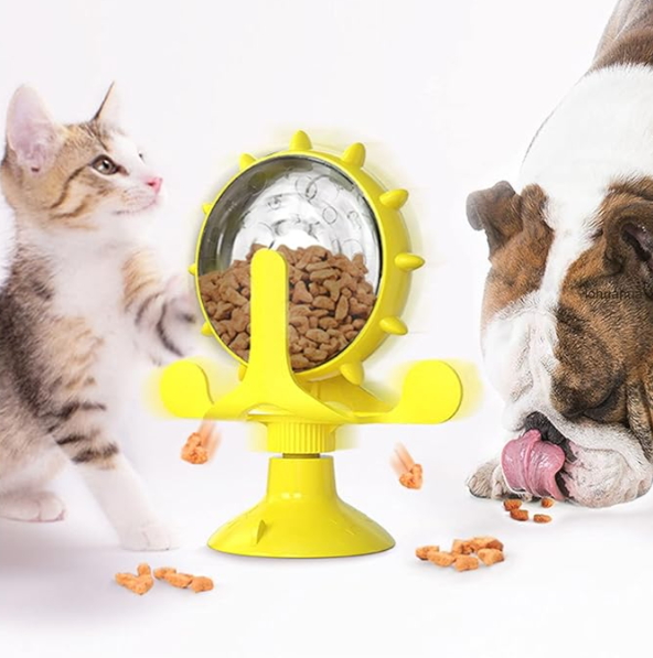 Interactive Snack Dispenser For Cats