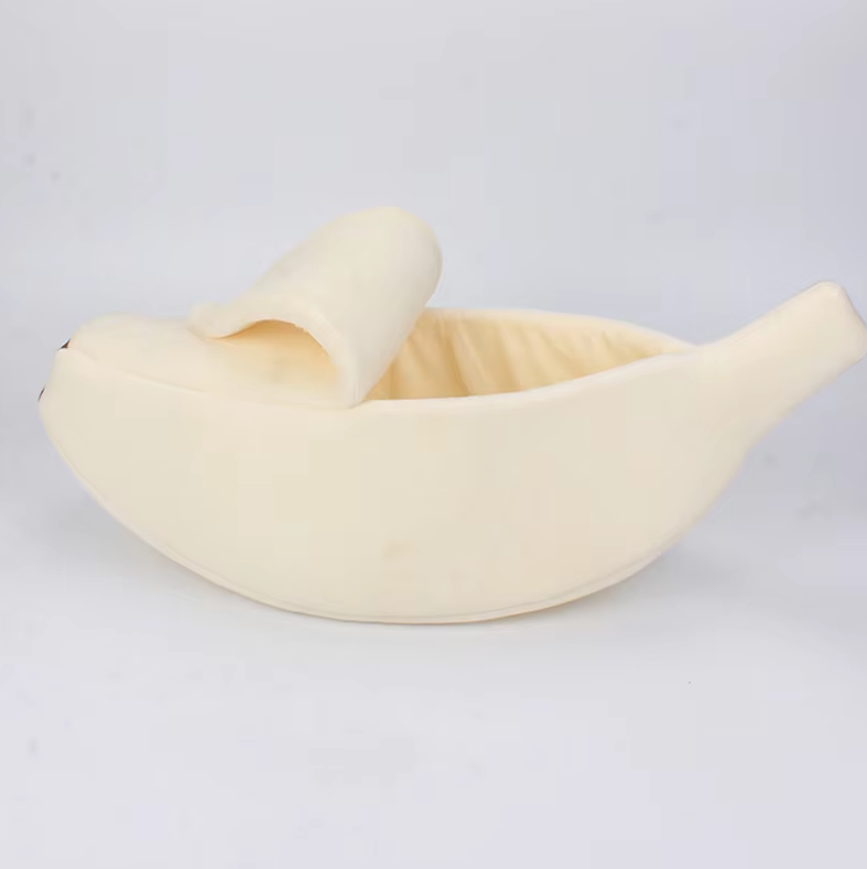 Banana - Shaped Pet Nest For Dogs And Cats - Comfortable Winter Bed For Pets