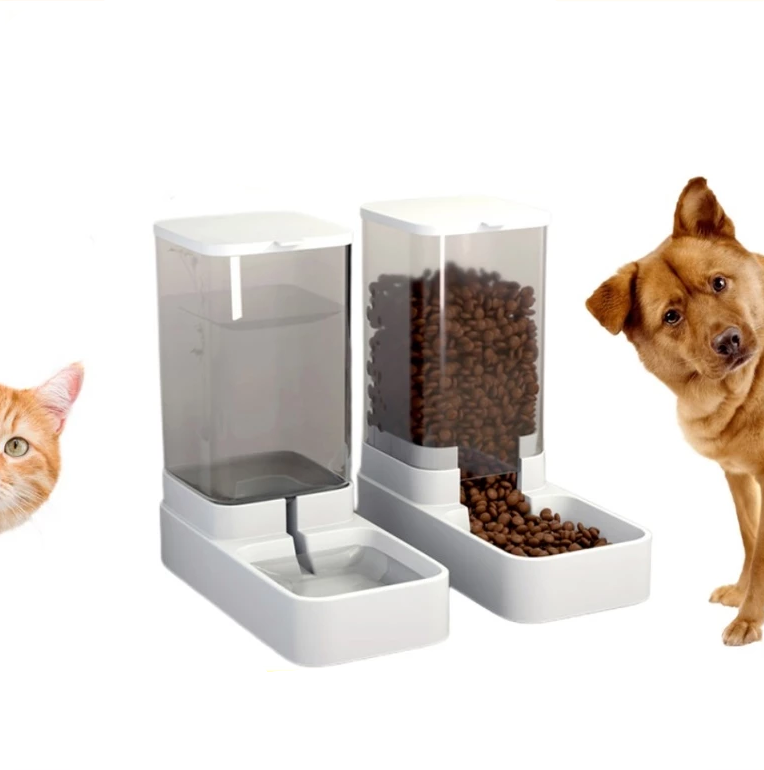 Automatic Pet Feeder And Water Dispenser Set