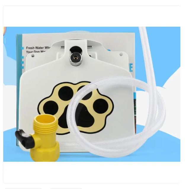 Tread-proof Outdoor Dog Drinking Fountain With Water Connection And Paw Activation