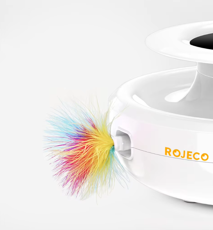 Interactive Cat Toy With Moving Led Light