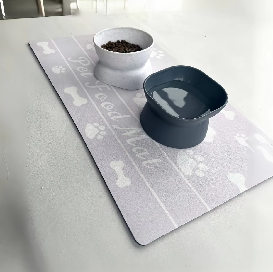 Waterproof Pet Food Mat - Non - Slip Easy To Clean Food Mat For Dogs & Cats