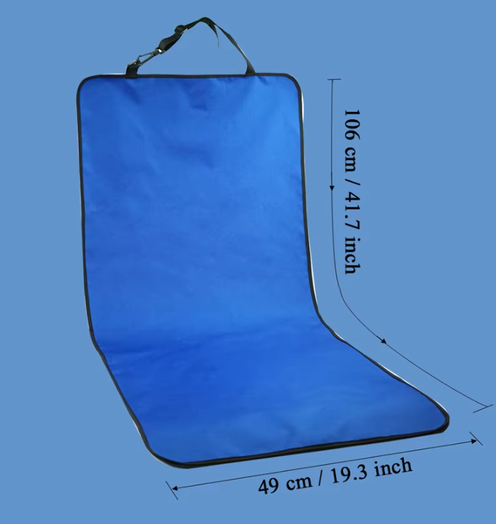 Waterproof Car Seat Cover for Dogs - Non - Slip Protective Mat with Seat Belt Fastening