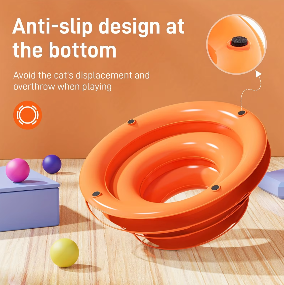 Play Tower With Balls - 3 - Stage Cat Toy