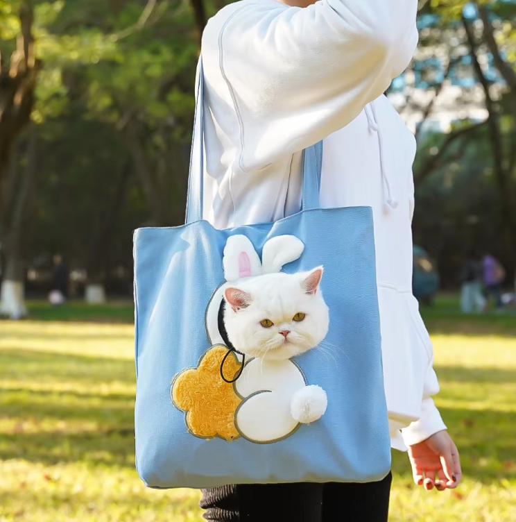 Cat Carrier Bag In Animal Costume Design - Comfortable Bag For Pets In Funny Motifs