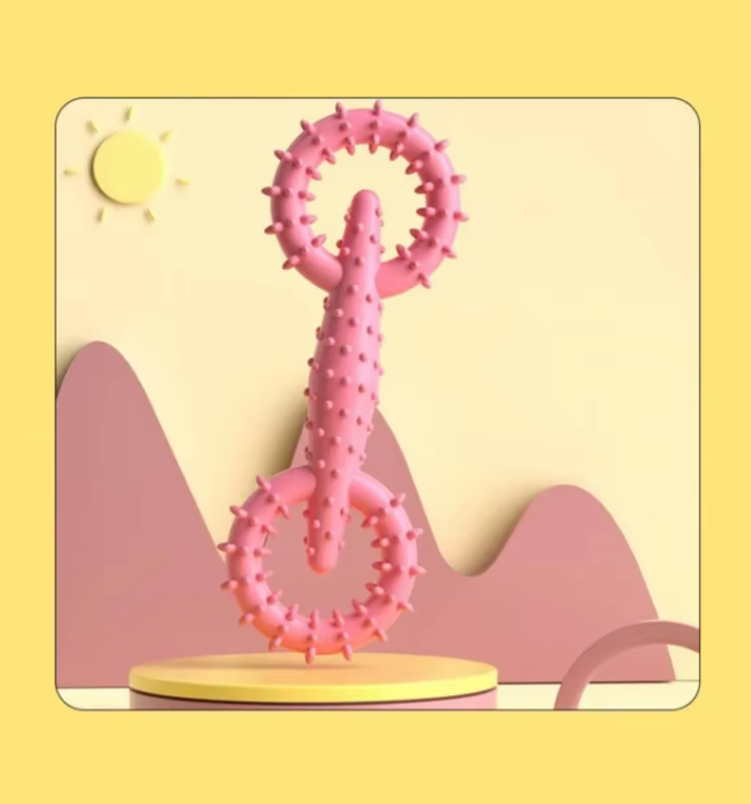 Bite Ring Dog Toy - Tooth Cleaning Chewing Pleasure