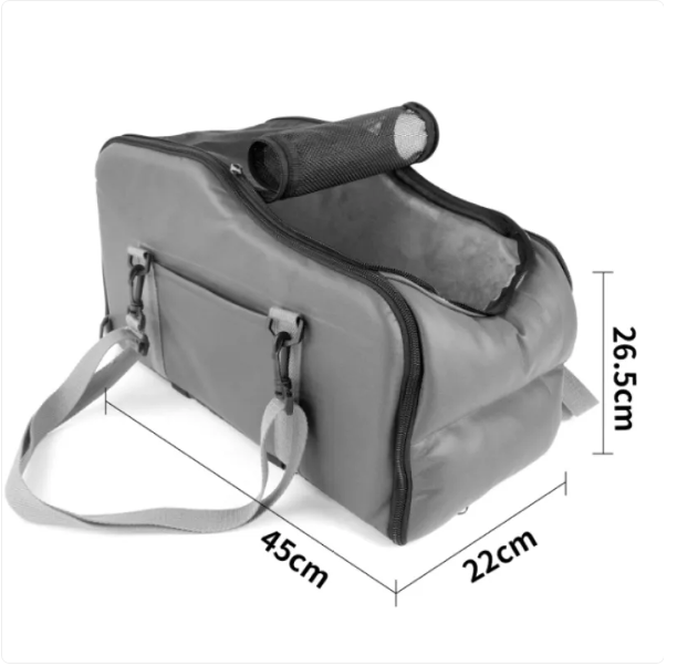 Portable Pet Carrier Bag With Mesh Window And Shoulder Strap