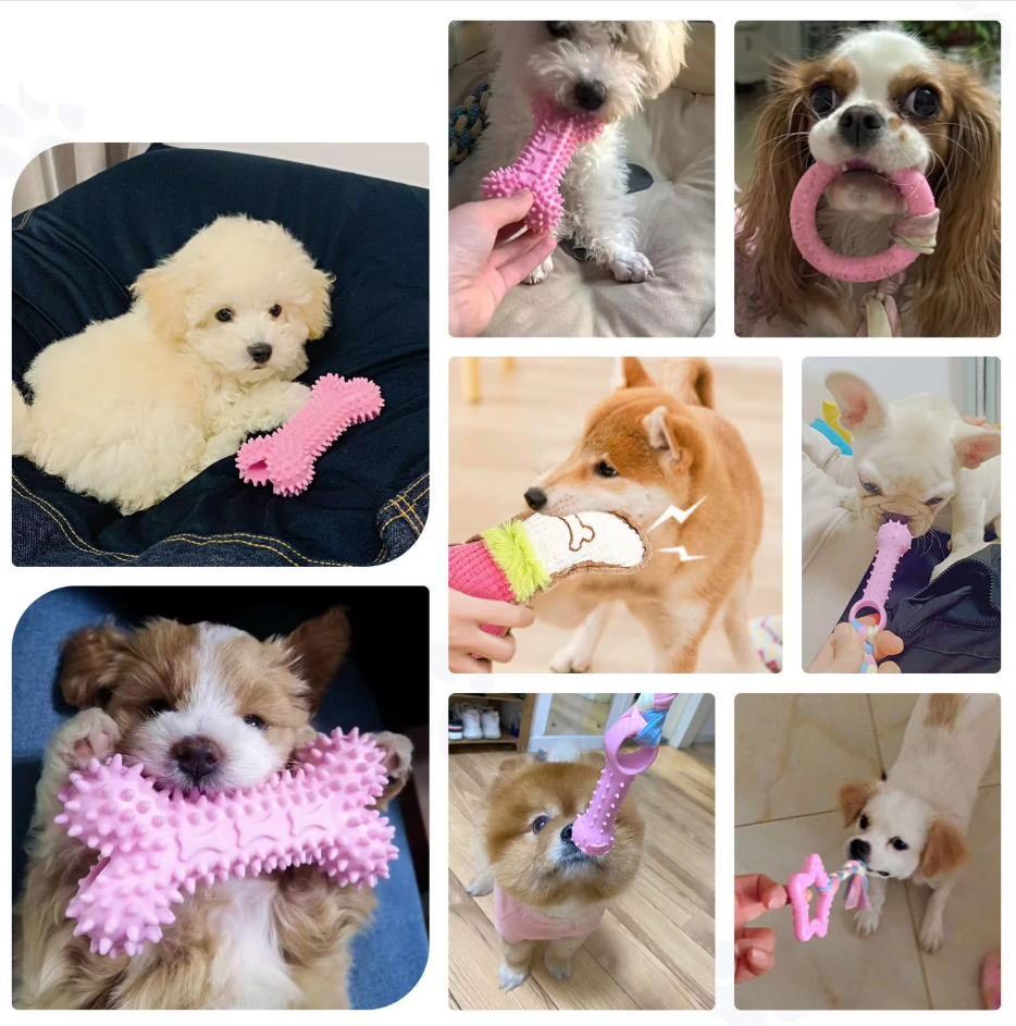Puppy Toy Set - Bite - Resistant Plush Chew Toys For Dogs