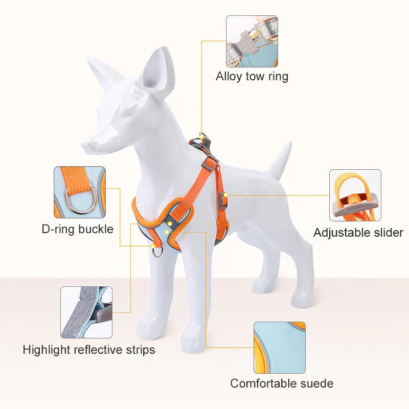 Reflective Dog Harness Set for Dogs
