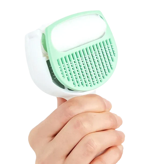 Self - Cleaning Pet Grooming Brush with Hair Removal