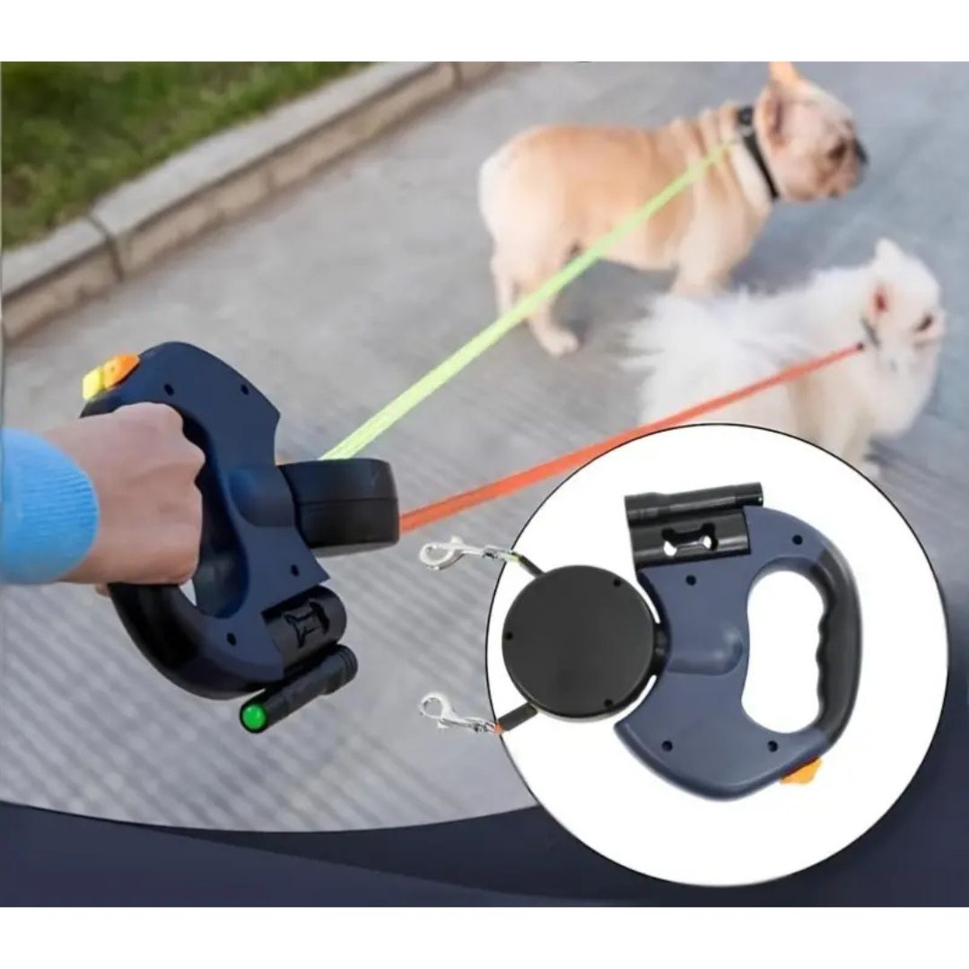 Practical Anti-wrap Double Dog Lead