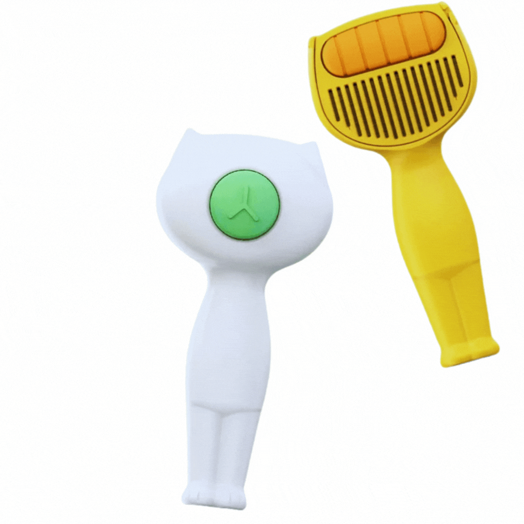 Self - Cleaning Pet Grooming Brush with Hair Removal
