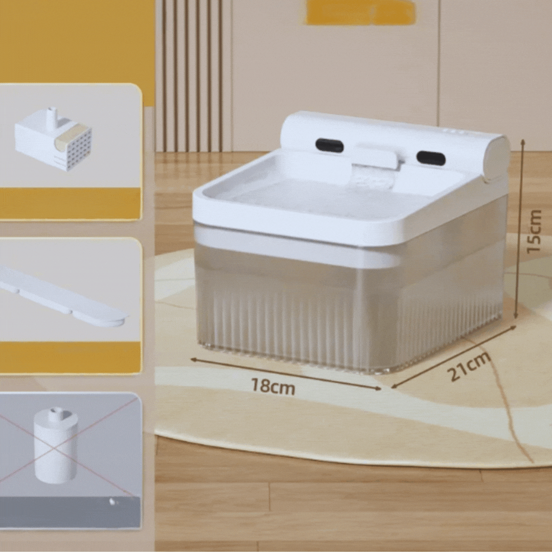 Elephant Water Dispenser For Pets - Simulates Running Water With Triple Filtration