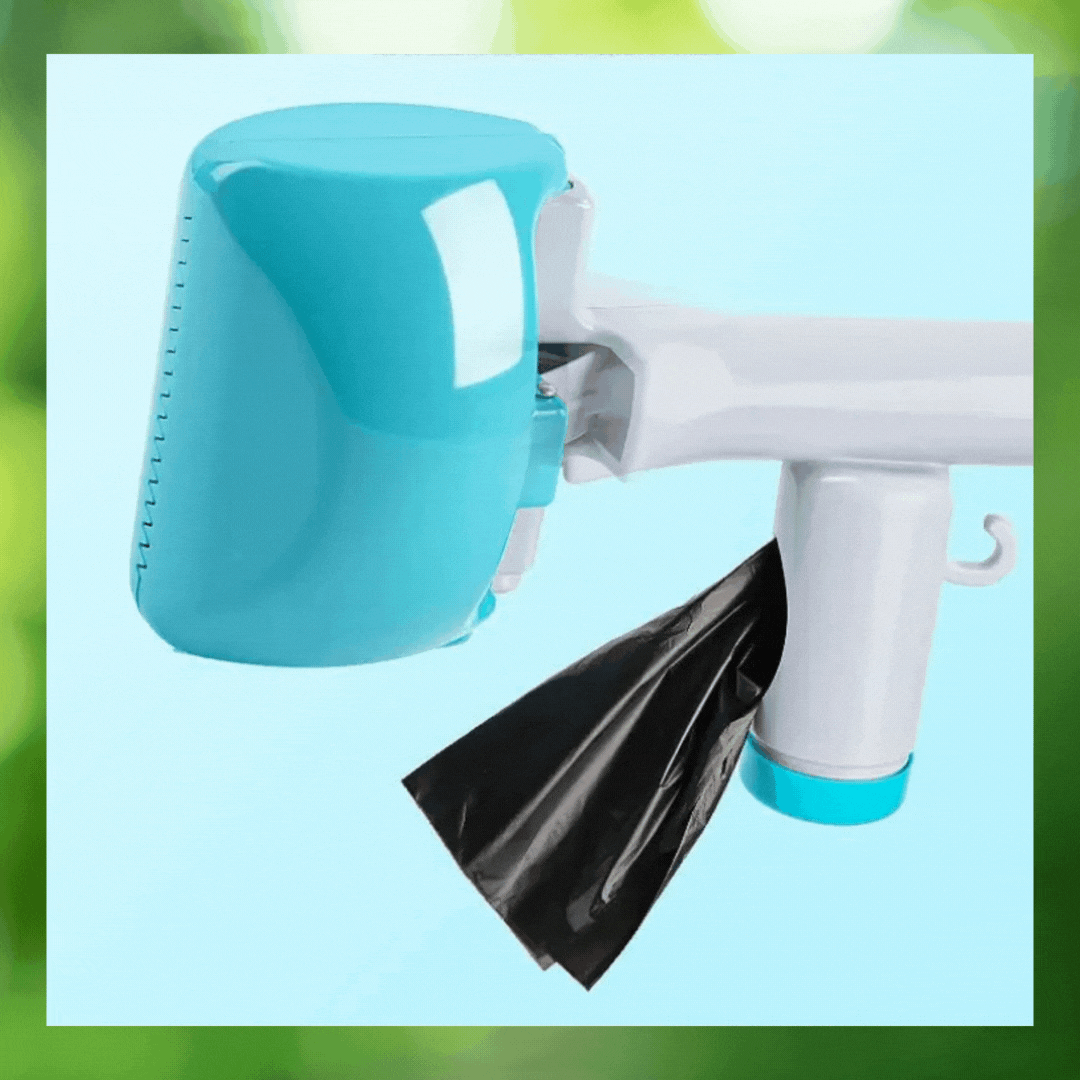 Hygienic Dog Waste Picker for on the Go with Bag Holder and One - Handed Operation