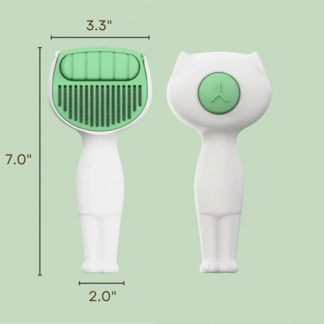 Self - Cleaning Pet Grooming Brush with Hair Removal