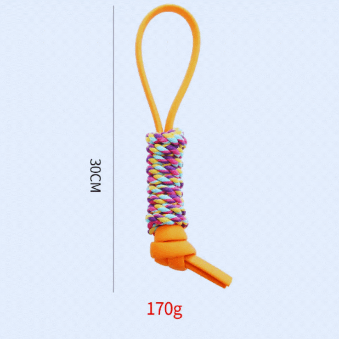Dog Toy Made of Rope - Colourful Pull Rope for Chewing and Playing