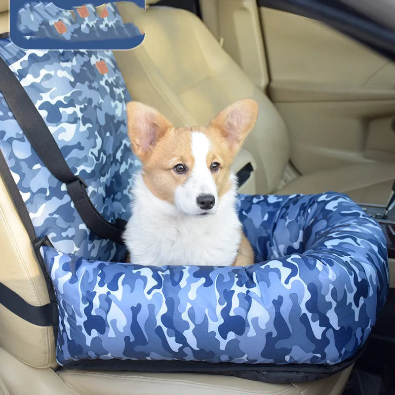 Dog Seat In The Car - Safety Seat For Dogs With Straps And Soft Padding