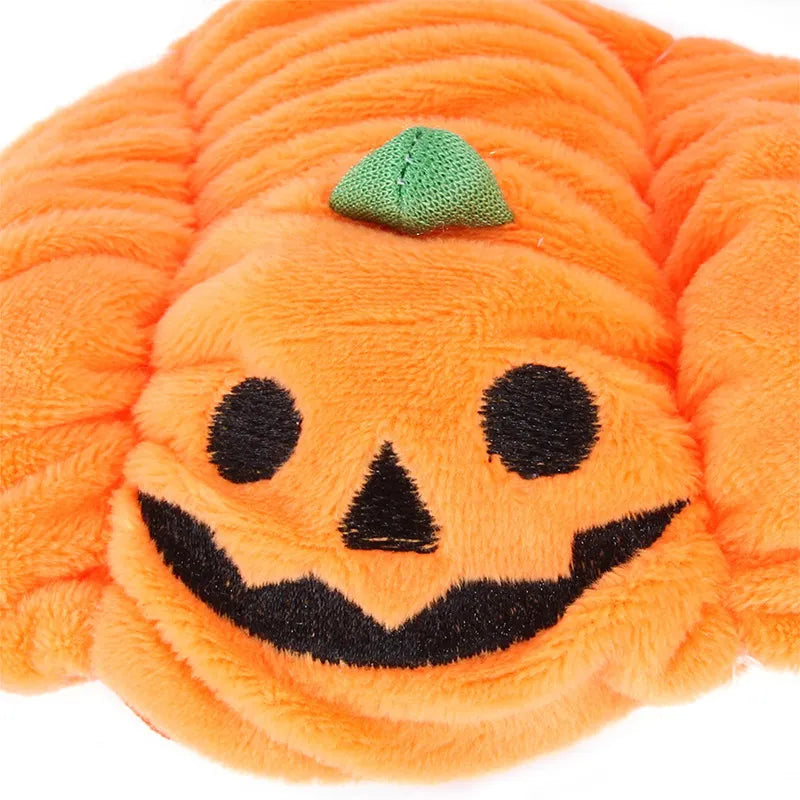 Cute Halloween Pumpkin Dog Costume - With Smiling Pumpkin Design For Small Dogs