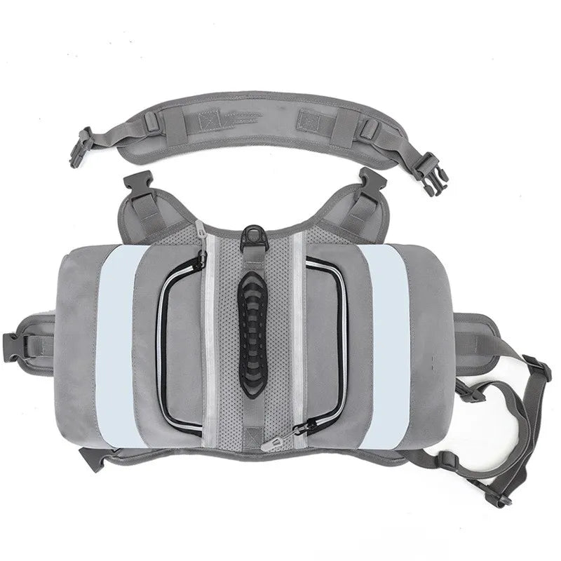 Dog Life Jacket With Reflective Stripes - Waterproof Safety Vest For Dogs