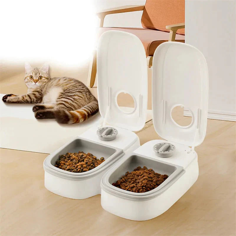 Automatic Food Dispenser With Timer For Cats And Dogs
