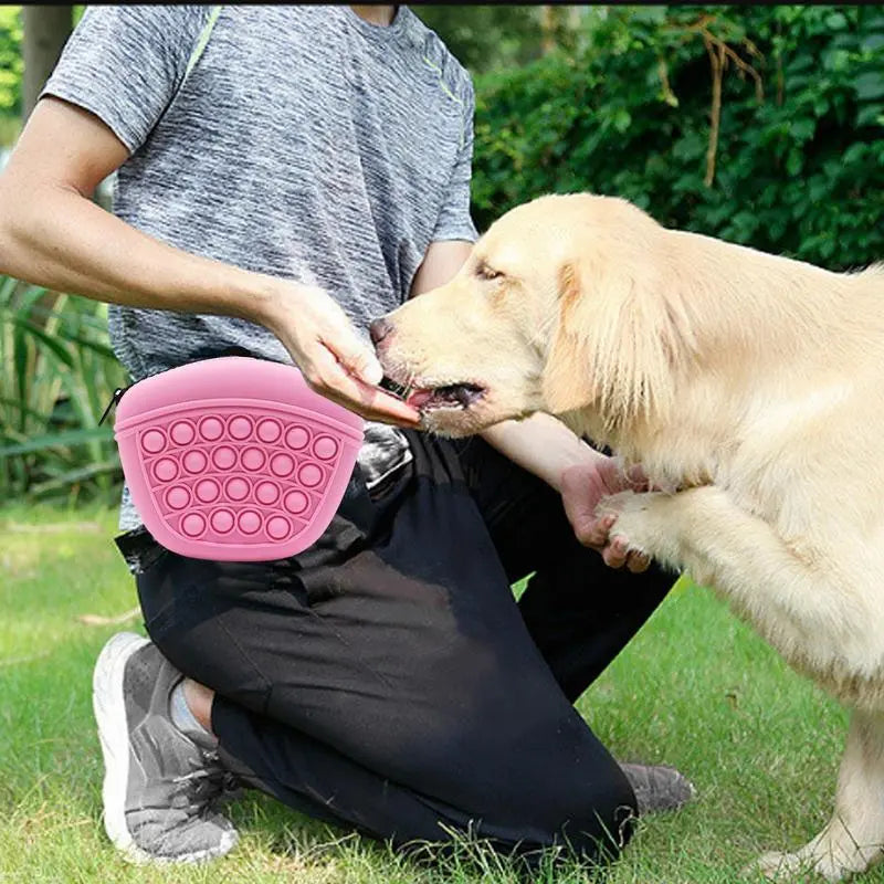 Pop-it Keychain With Zipper - Stress Reliever Toy And Storage Bag