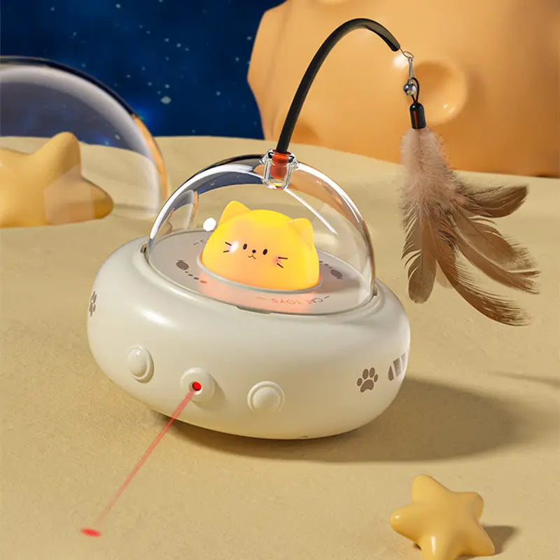 Cat UFO Laser Toy