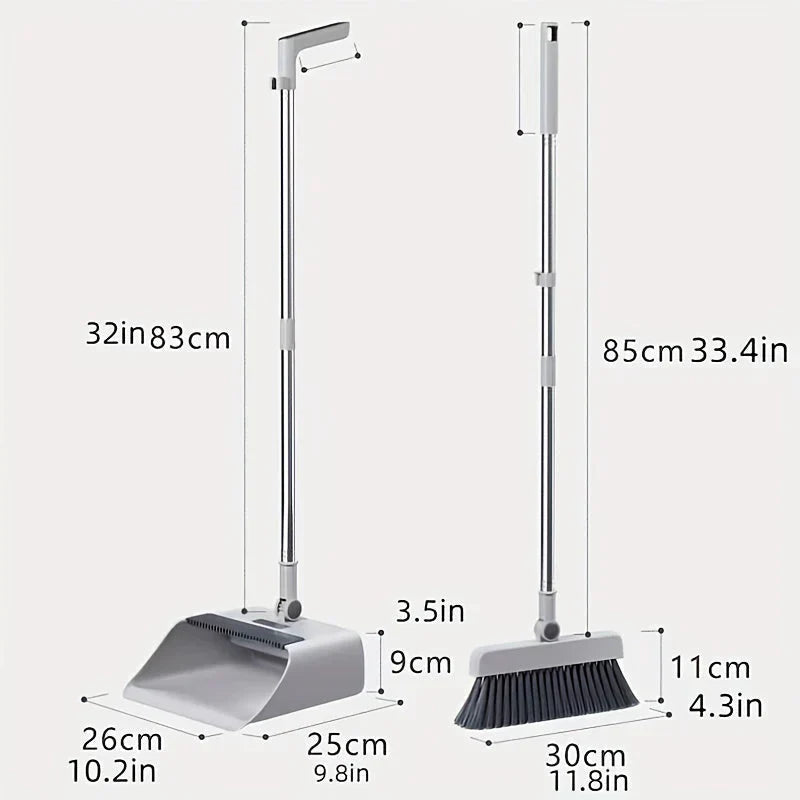 Multifunctional Broom And Dustpan Set