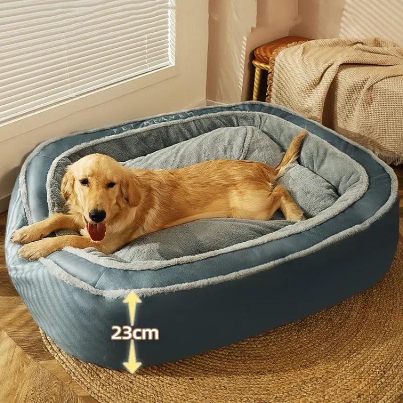 Dog Bed With High Edge - Comfortable Pet Bed For Dogs In A Modern Design