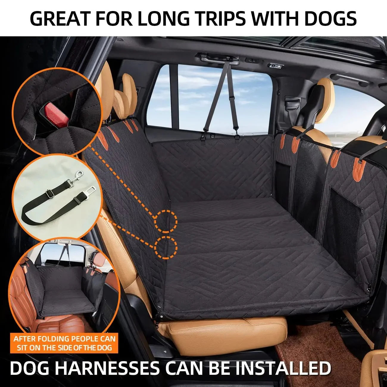 Hard Floor Car Seat Extension for Dogs