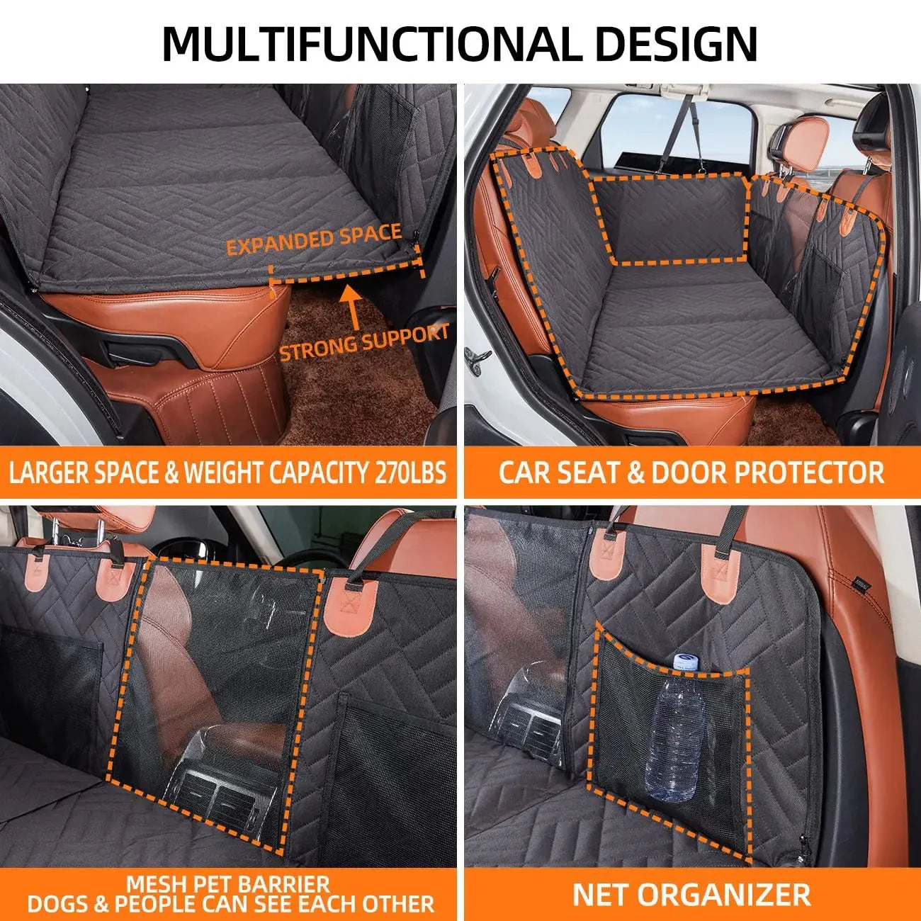 Hard Floor Car Seat Extension for Dogs