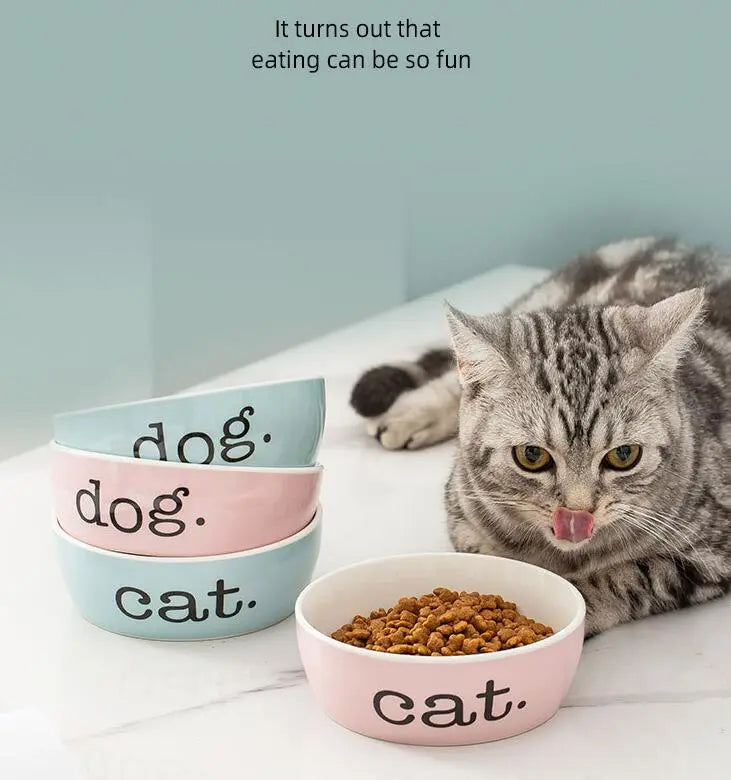 Raised Feeding Bowl For Cats - Ergonomic And Non-slip Design