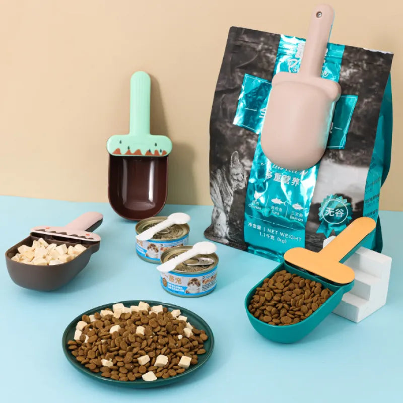 Food Measuring Spoon For Dogs And Cats - Cute Ice Cream Sundae Design Food Spoon