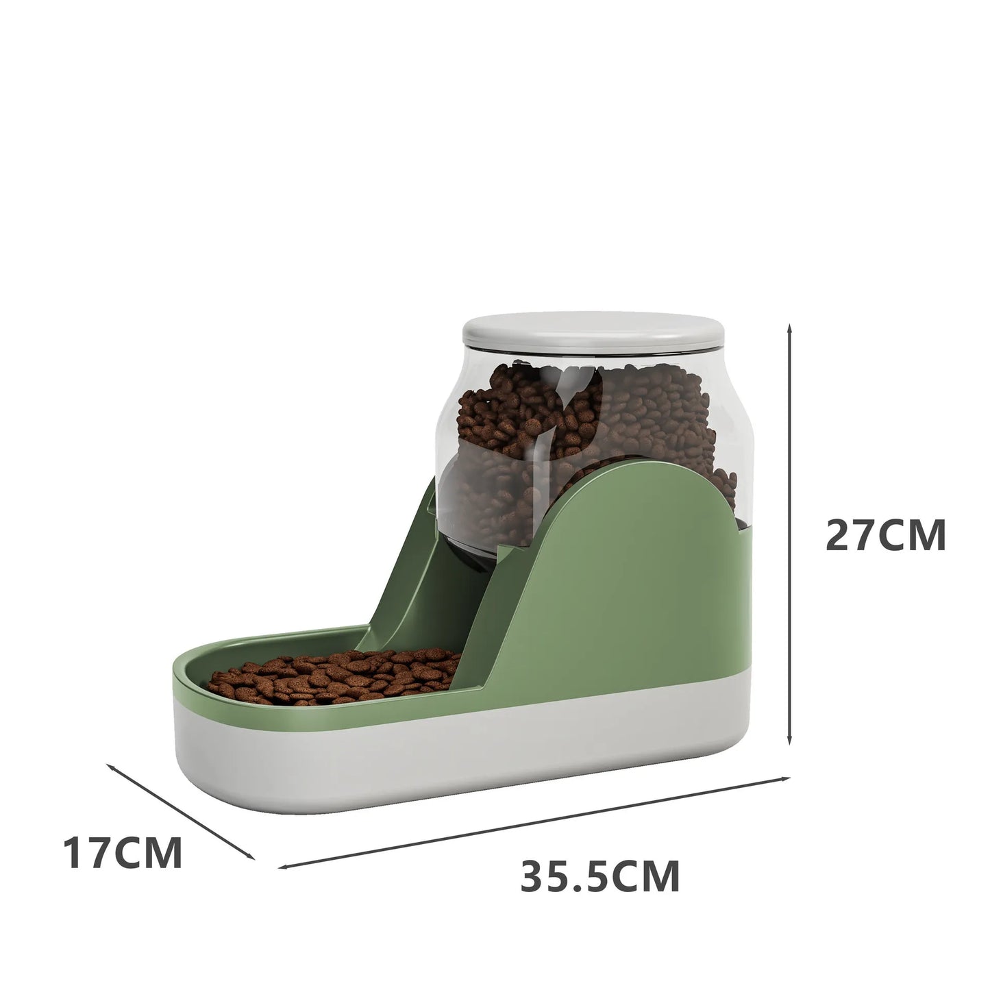 Automatic Food And Water Dispenser For Dogs And Cats - 3.8l Capacity