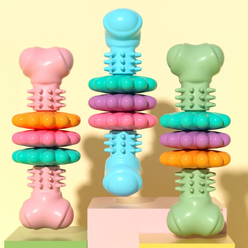 Dog Chew Toy With Teethers - Interactive Chew Toy For Dogs