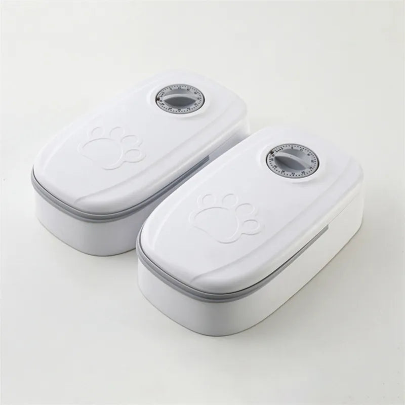 Automatic Food Dispenser With Timer For Cats And Dogs