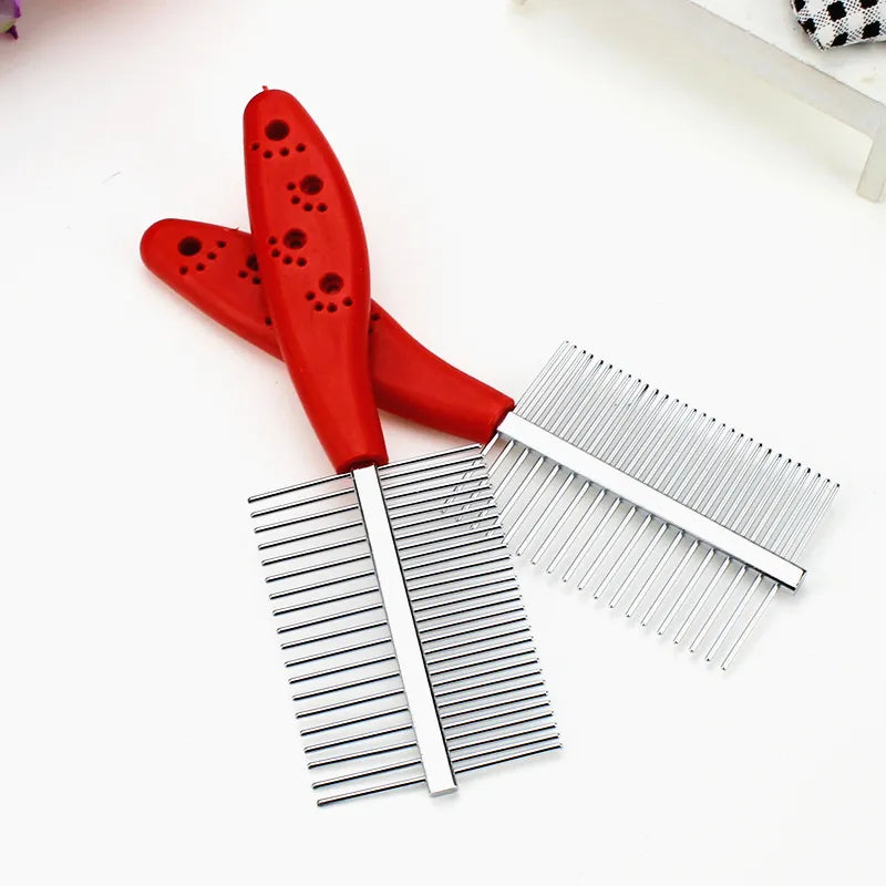 Hair Care Comb Set - Professional Combs For Volume And Styling In Red And Black