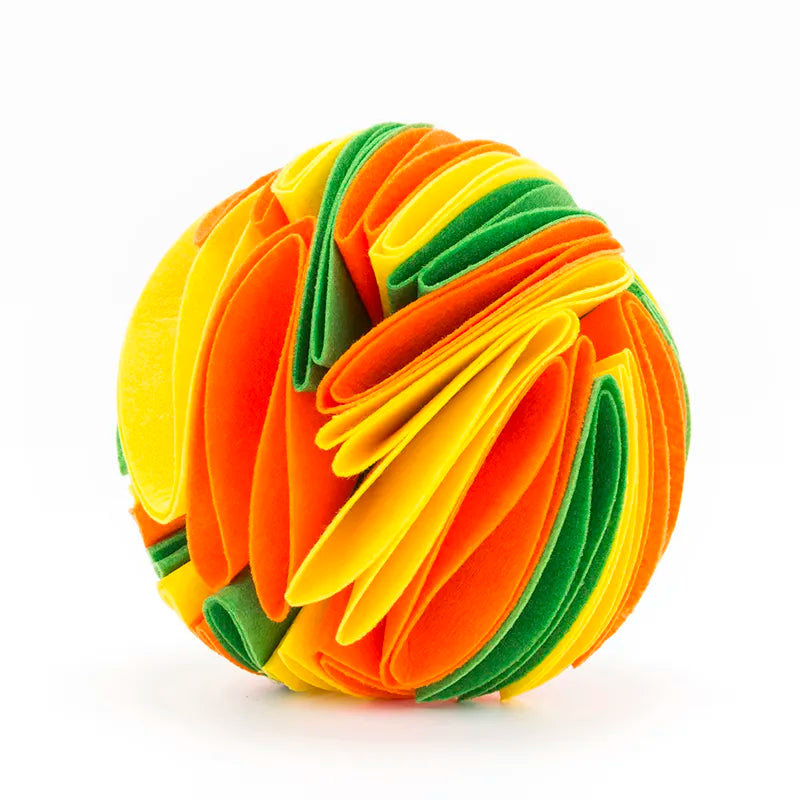 Dog Toy Ball - Colorful Fabric Ball For Dogs To Chew And Play With
