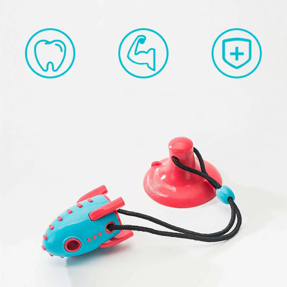 Rocket Shaped Dog Toy - Interactive Chew Toy For Dogs