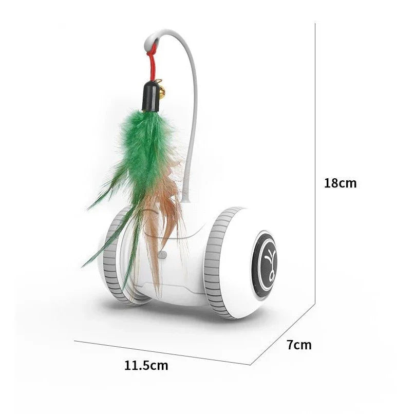 Interactive Cat Toy With Feather - Robot Toy For Cats